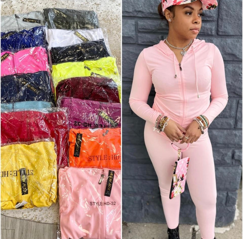 “Kickin It” 2 Piece Jacket & Legging Ari Set