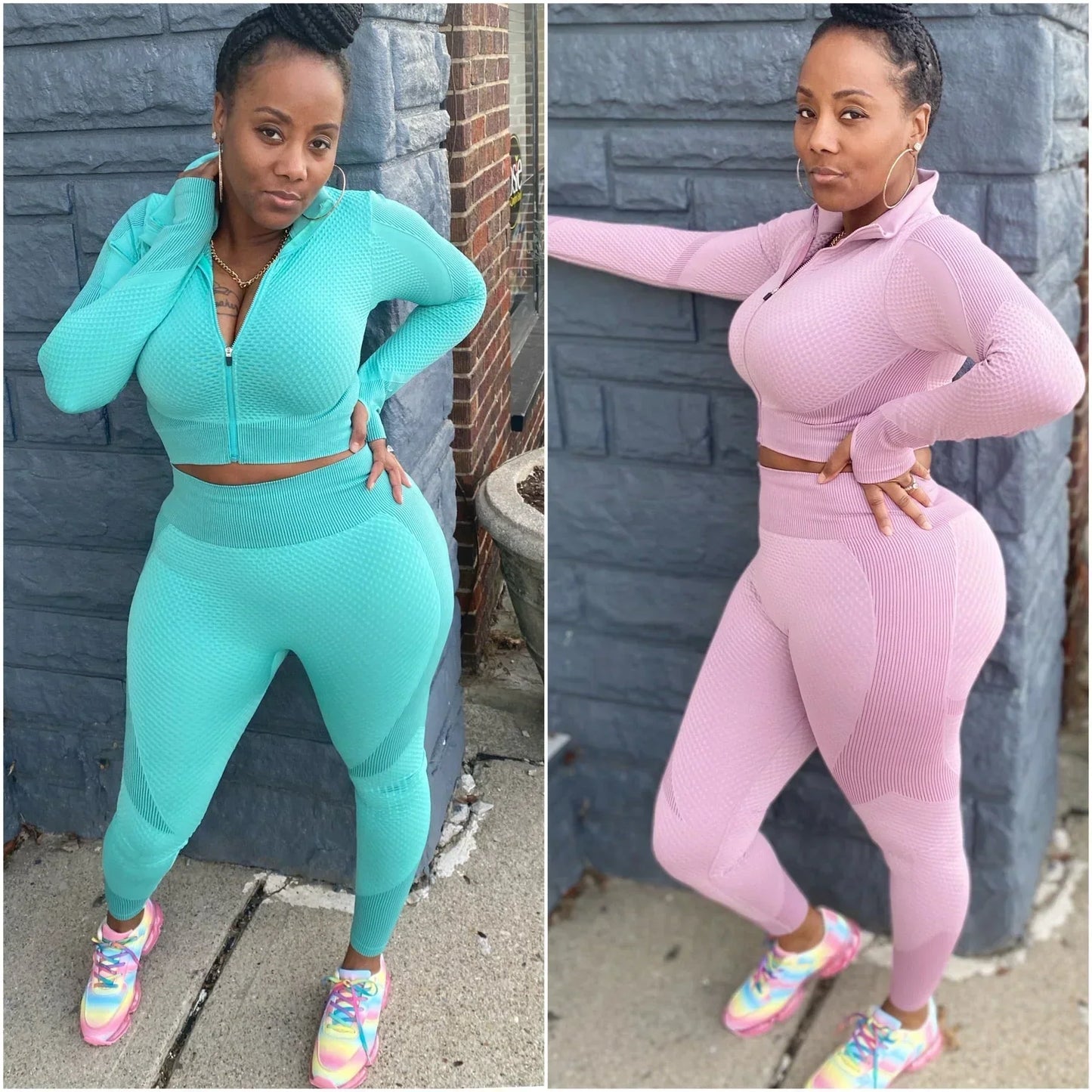 “Work It” 2 Piece Athletic Compression Legging Set