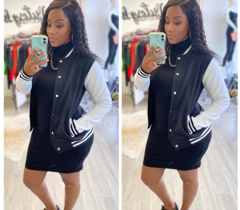 Thick Cotton Letterman Varsity Jacket