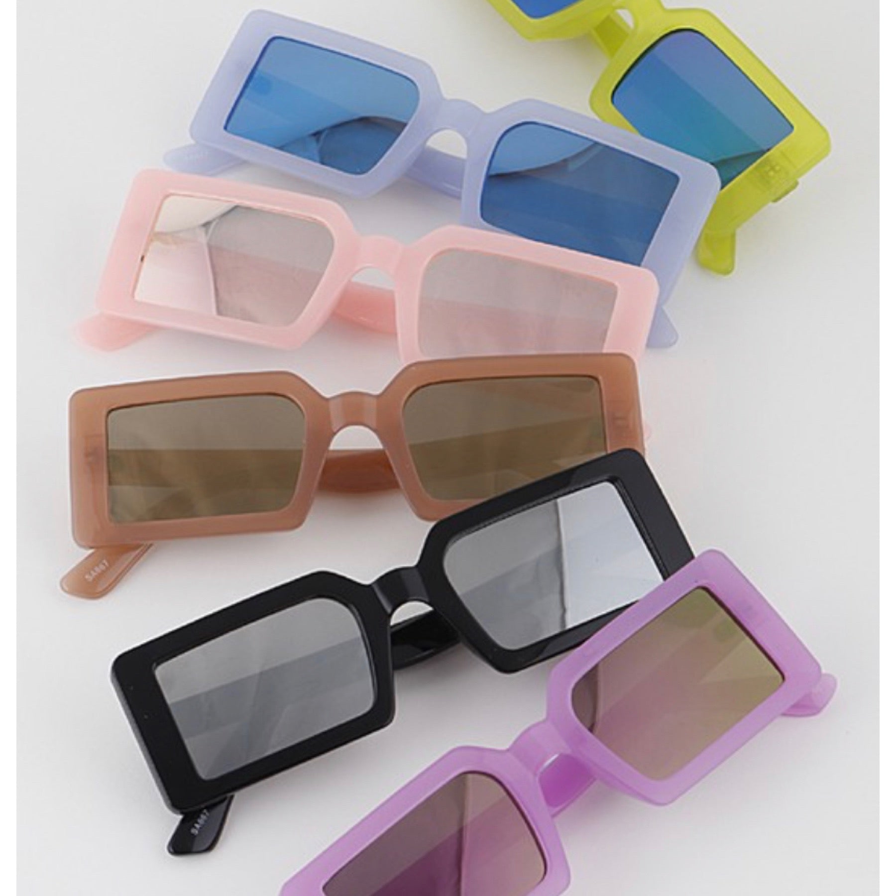 Plastic Frame Rectangle Glasses
