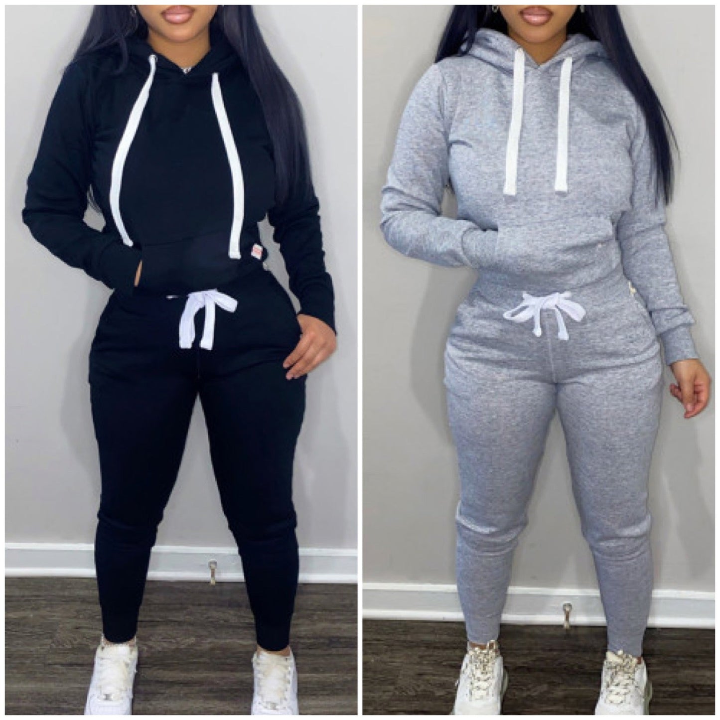 “Danni” 2 Piece Fleece Lined Hoodie Jogger Set