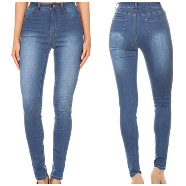 “Blues” Super Stretch High Waisted Denim Jeans