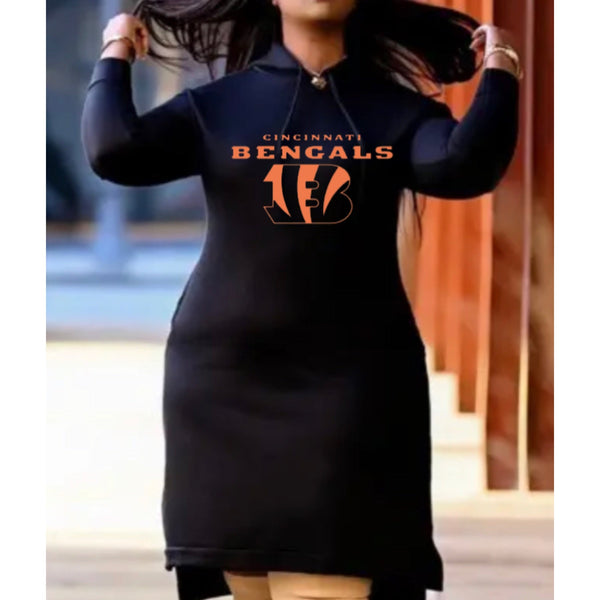 Cincinnati Bengals Hoodie Dress