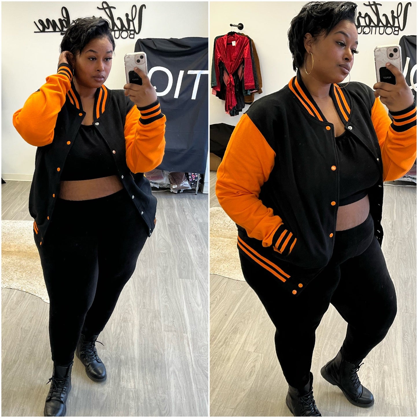 Thick Cotton Letterman Varsity Jacket