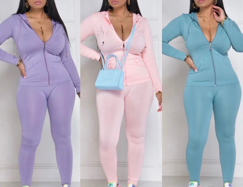 “Kickin It” 2 Piece Jacket & Legging Ari Set