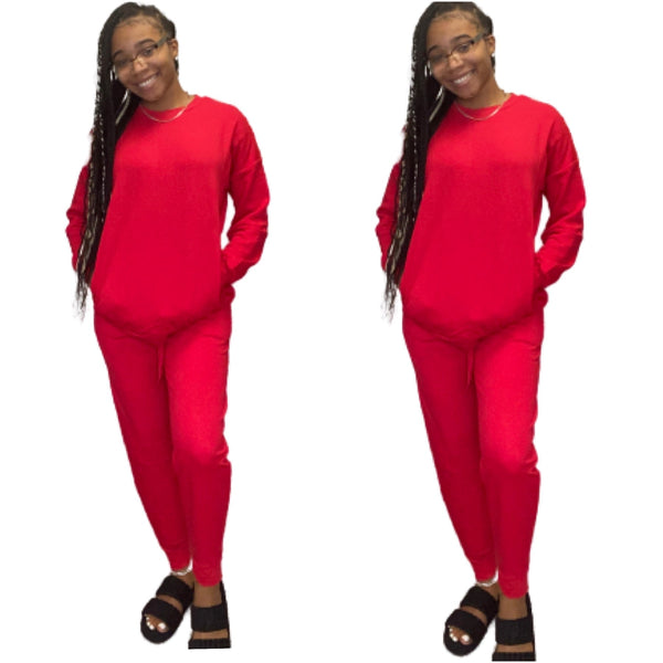 “Lounge with Me” 2 Piece Sweatsuit Jogger Sets