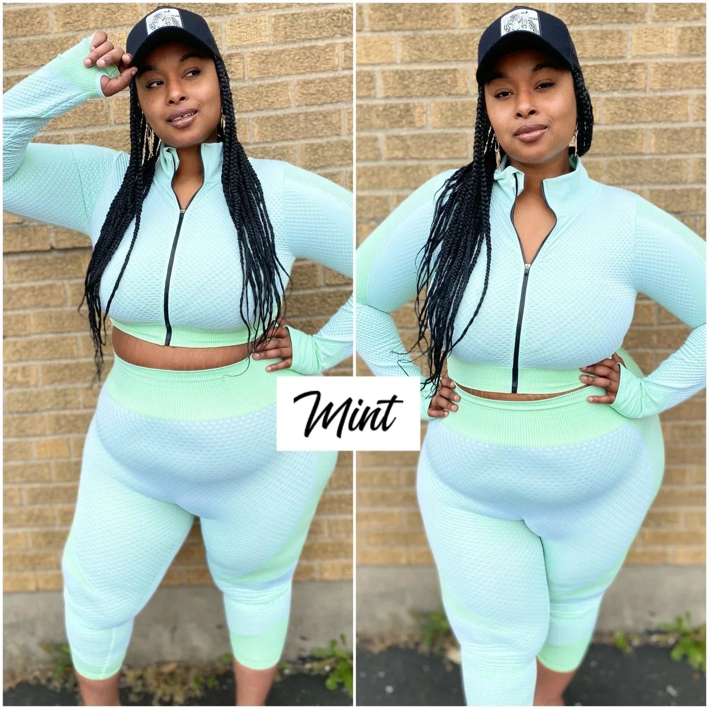 “Work It” 2 Piece Athletic Compression Legging Set