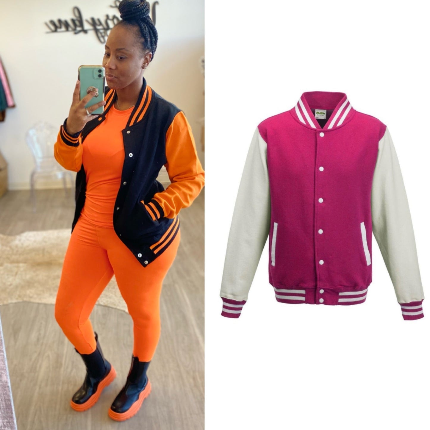 Thick Cotton Letterman Varsity Jacket