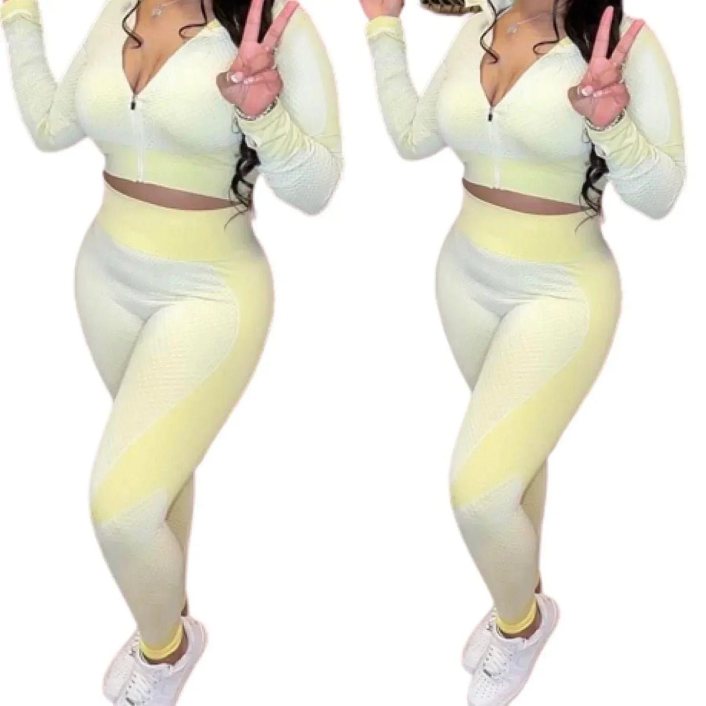 “Work It” 2 Piece Athletic Compression Legging Set
