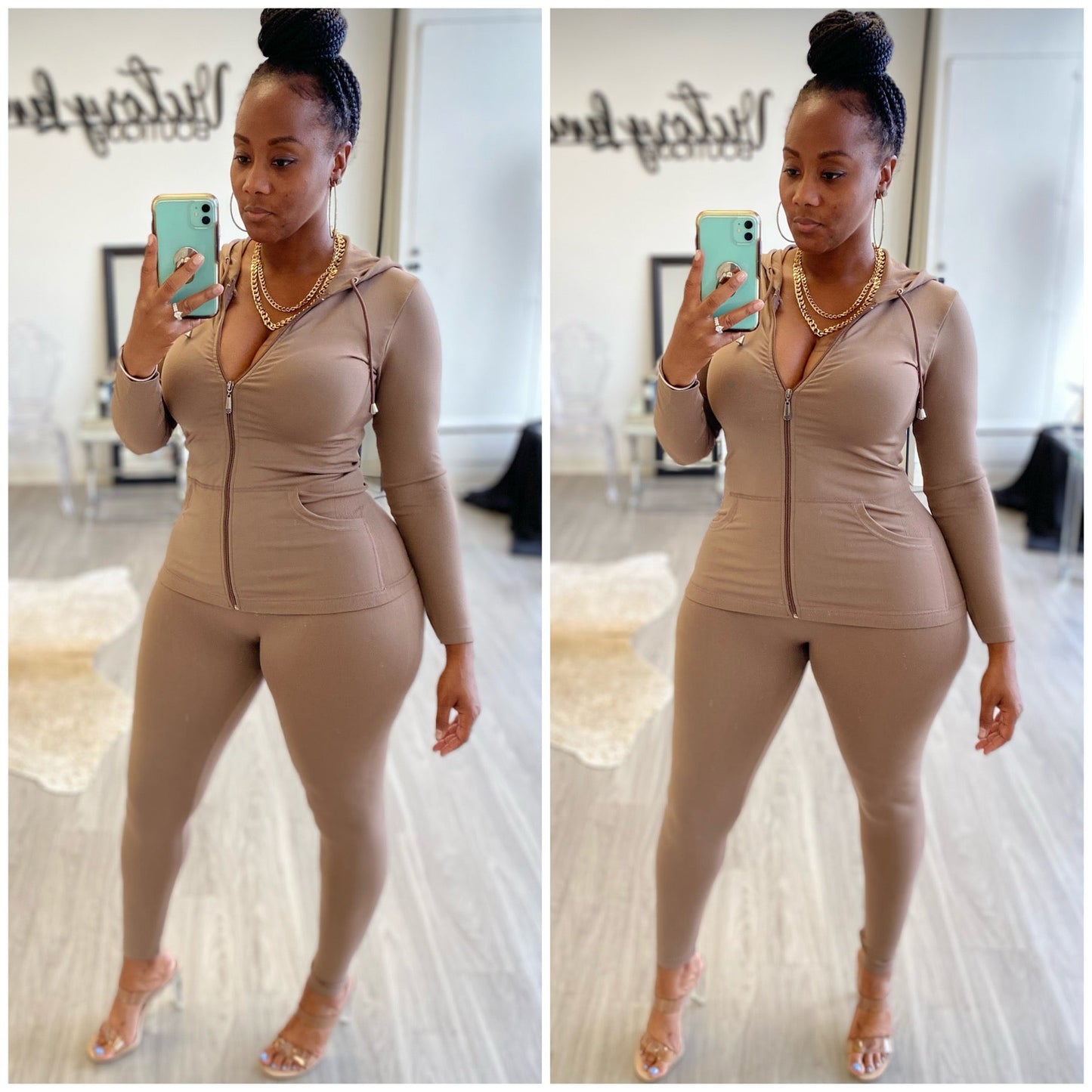 “Kickin It” 2 Piece Jacket & Legging Ari Set