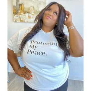 “Protecting My Peace” Long Sleeve Print Shirts