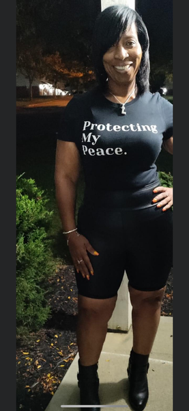 “Protecting My Peace” Long Sleeve Print Shirts