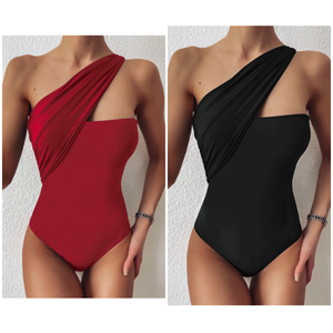 “Liv” One Piece Asymmetrical Swimsuit