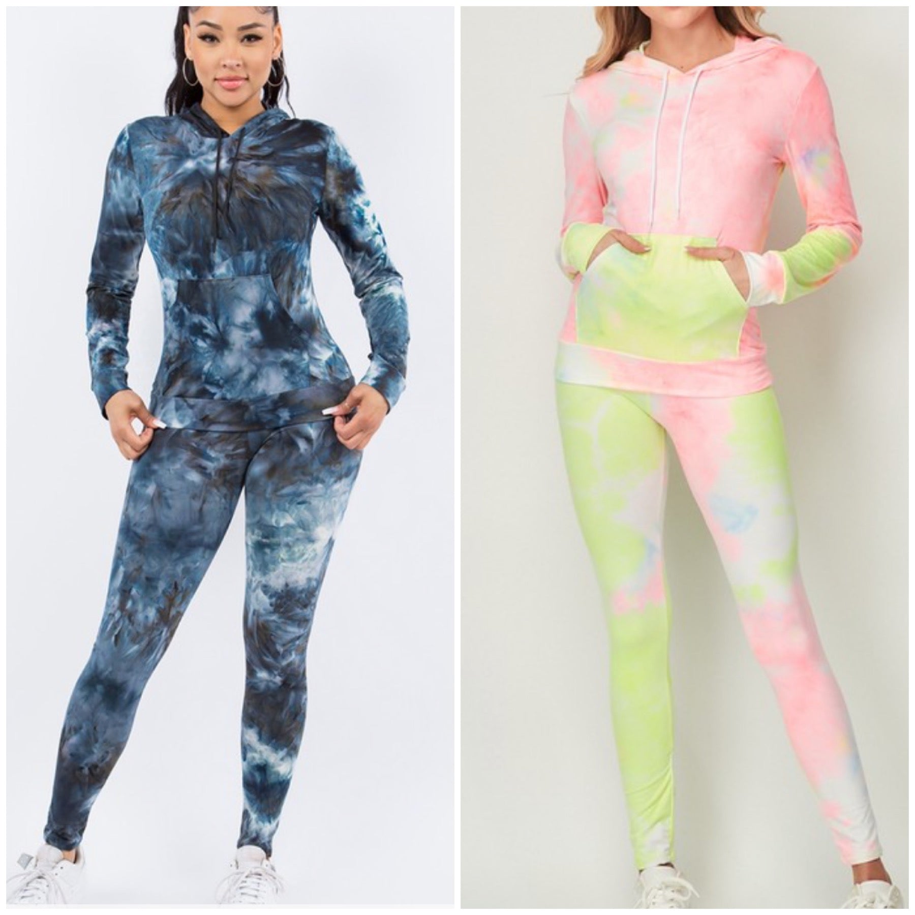 Butter Soft Tie Dye Hoodie and Leggings Set