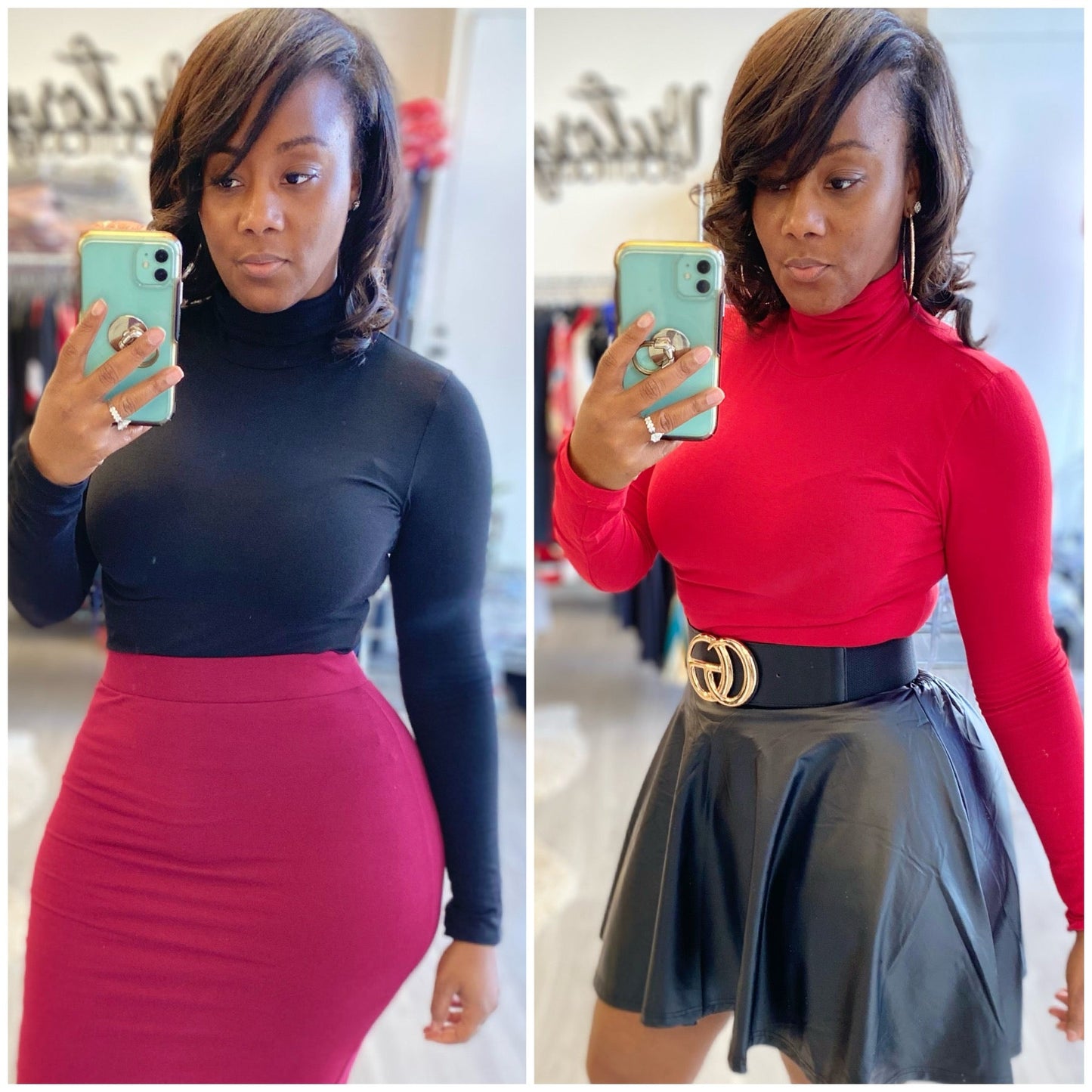 Cotton Long Sleeve Turtleneck